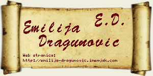 Emilija Dragunović vizit kartica